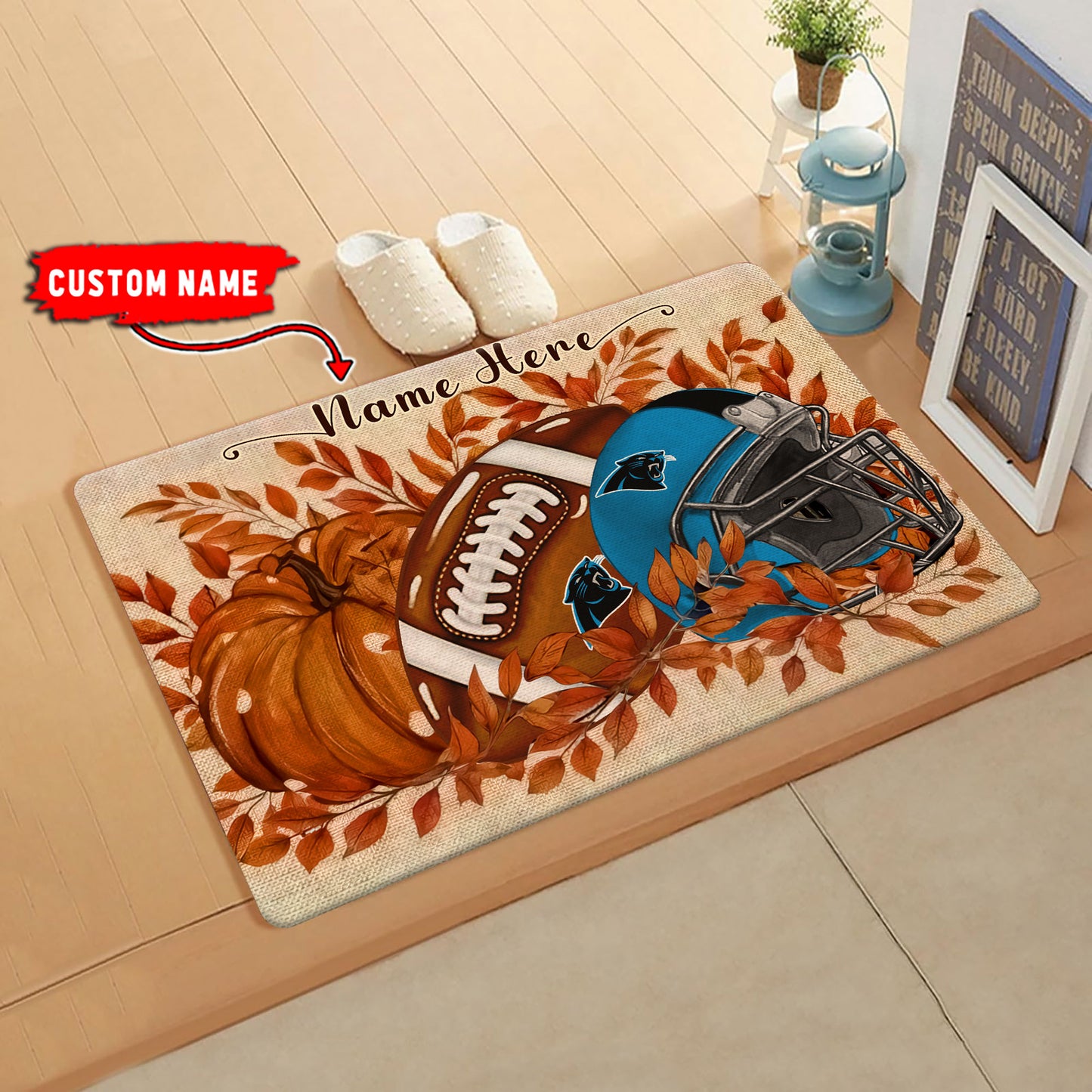Carolina Panthers  Fall Doormat New Collection AZBTDM000046