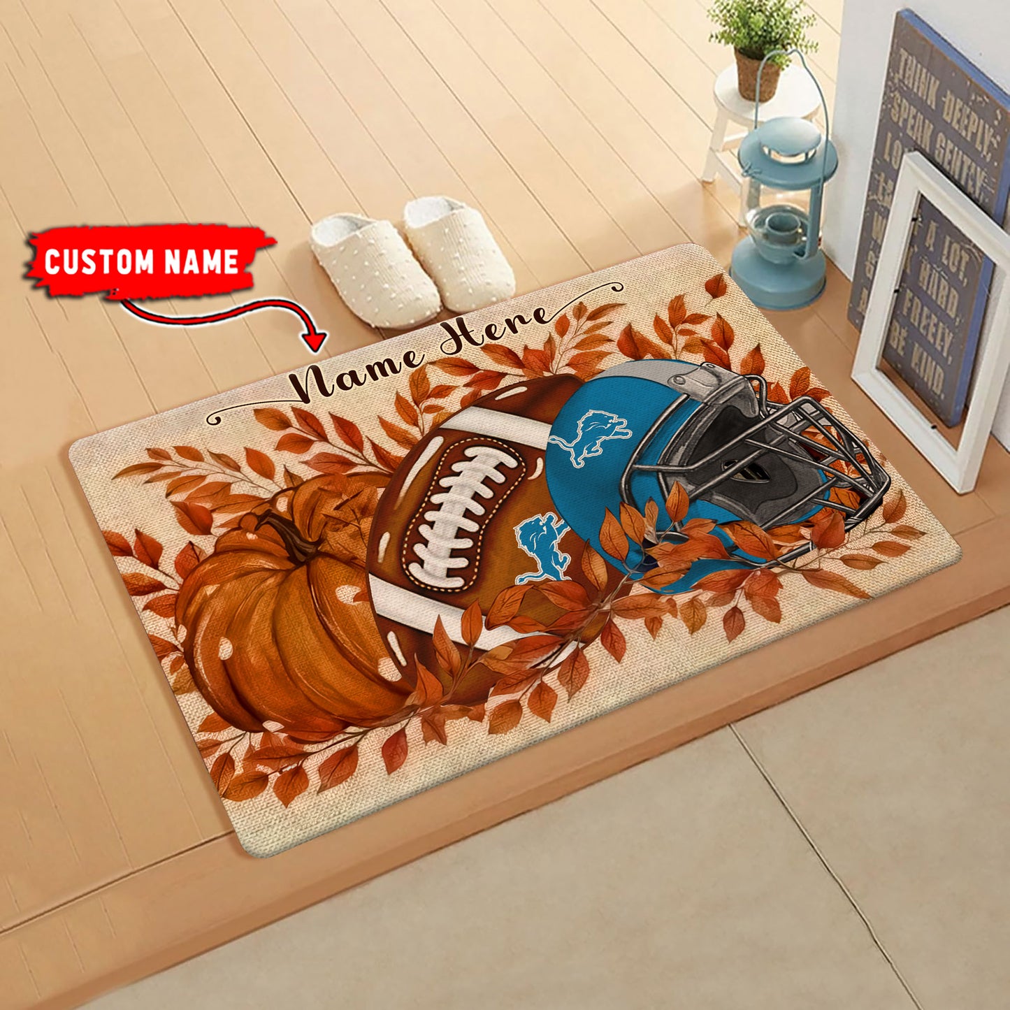 Detroit Lions  Fall Doormat New Collection AZBTDM000053