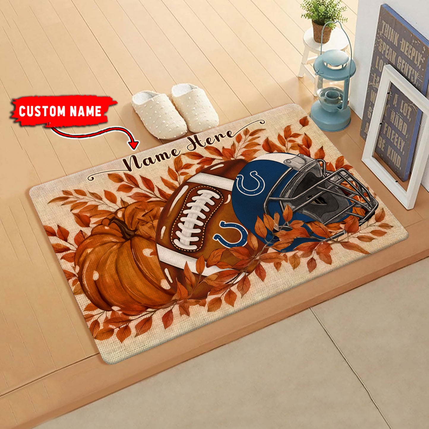 Indianapolis Colts  Fall Doormat New Collection AZBTDM000056