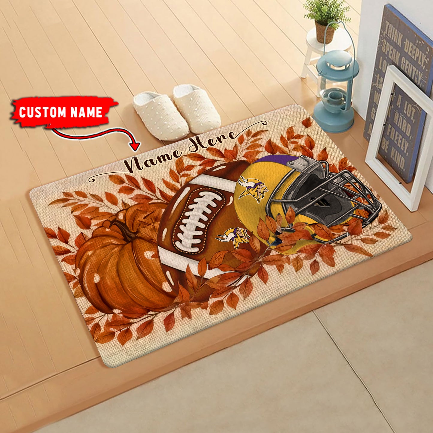 Minnesota Vikings  Fall Doormat New Collection AZBTDM000062