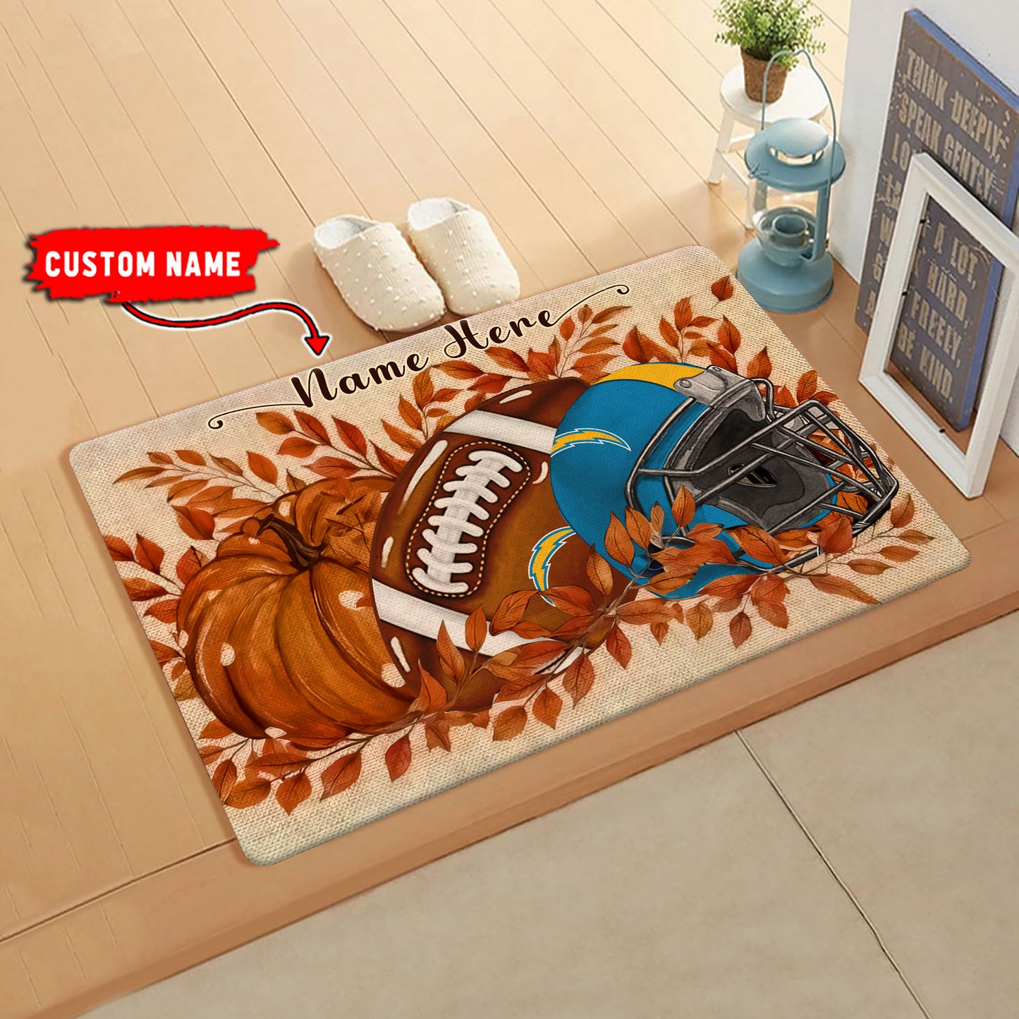 Los Angeles Chargers  Fall Doormat New Collection AZBTDM000058