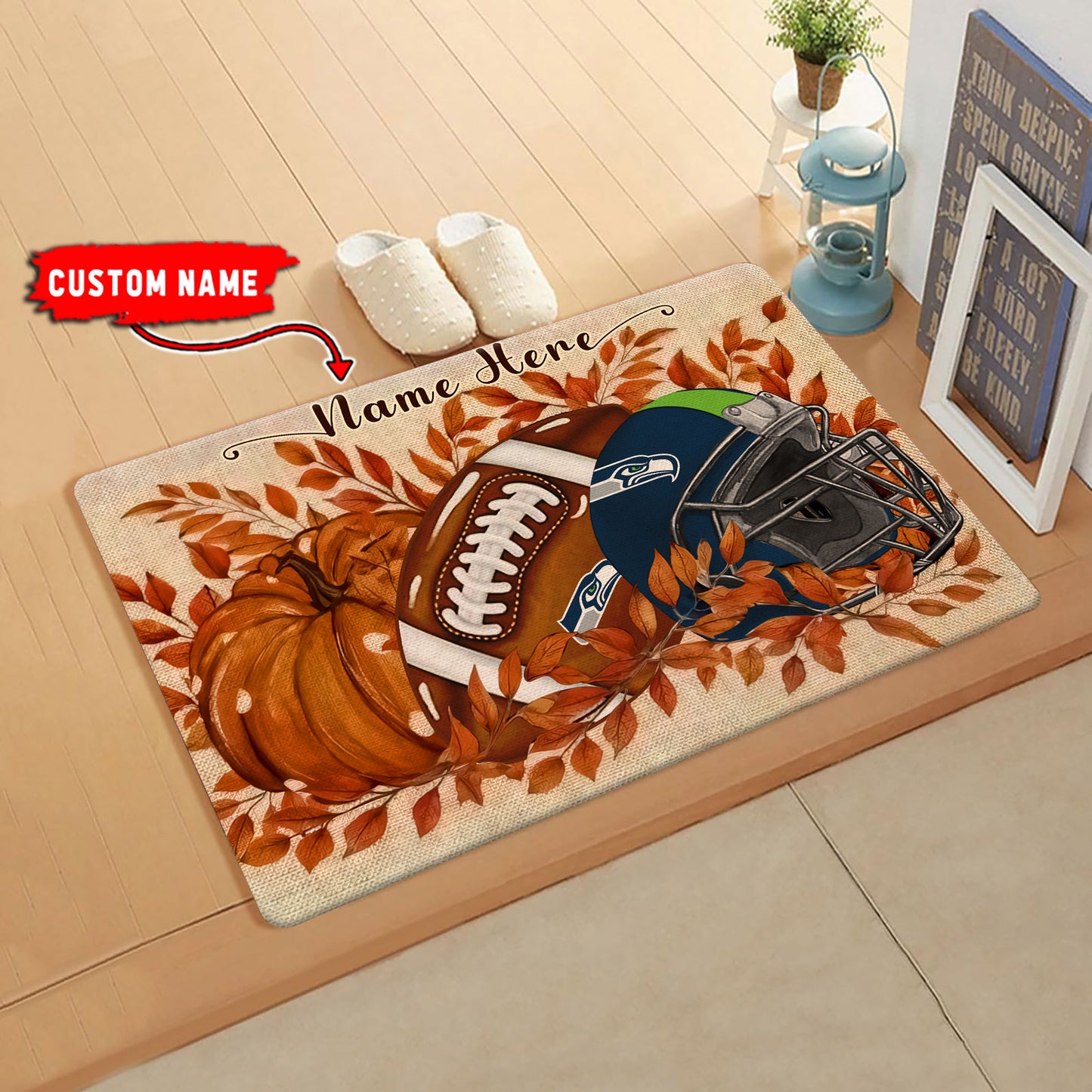 Seattle Seahawks  Fall Doormat New Collection AZBTDM000070