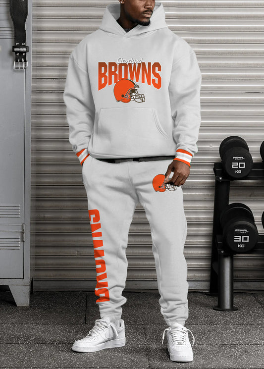 Cleveland Browns Combo Pullover Hoodie And Sweatpants AZBTPHSP000297