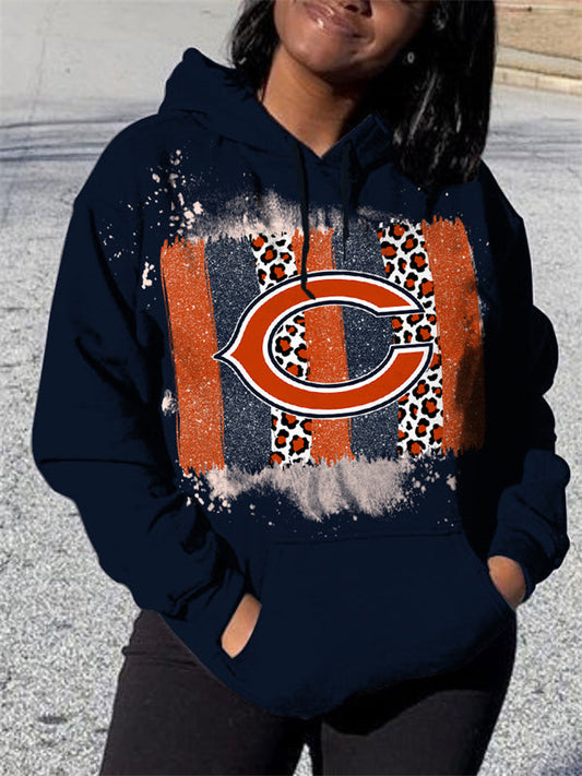 Chicago Bears 3D Printed Pocket Pullover Hoodie AZBTPH000134