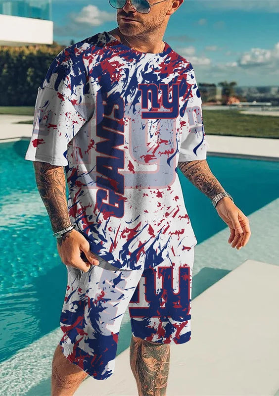 New York Giants T-shirt and Shorts AZTS413