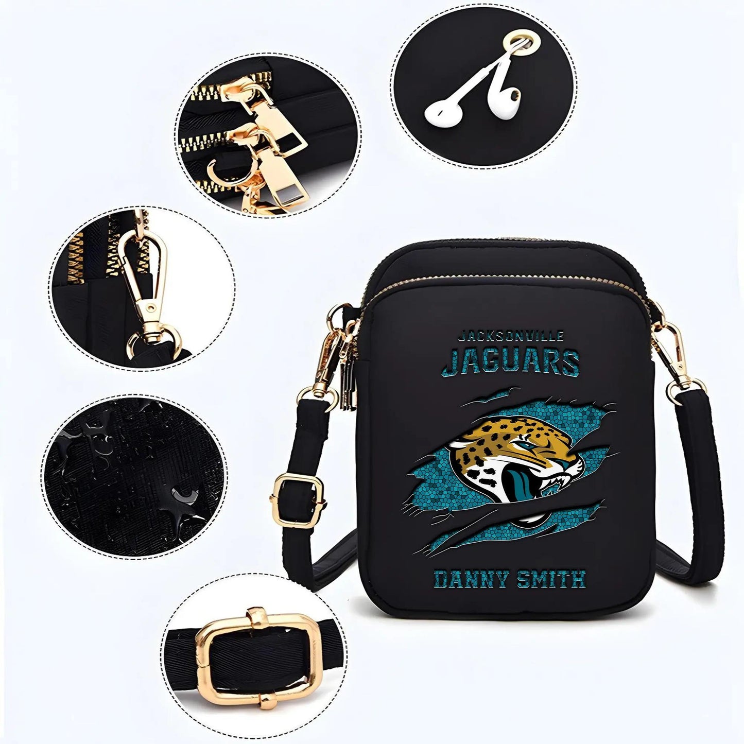 Jacksonville Jaguars Mini Crossbody Bag for Women New Trending 2025 AZBT2DMCB000051
