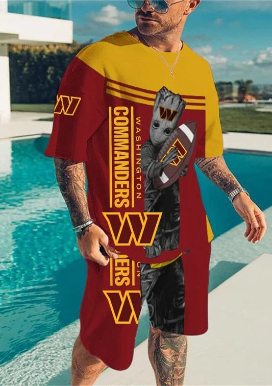 Washington Commanders T-shirt and Shorts AZTS449