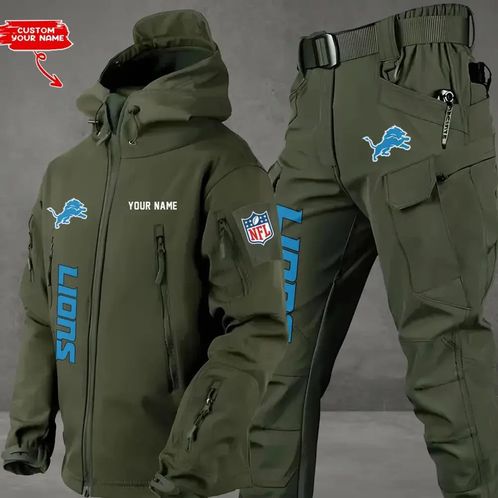 Detroit Lions Outdoor Jacket and Pants 000006