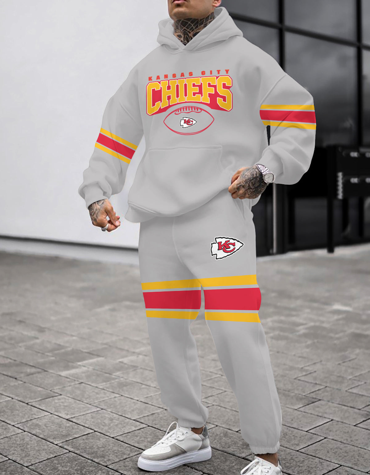Kansas City Chiefs Combo Pullover Hoodie And Sweatpants AZBTPHSP000039