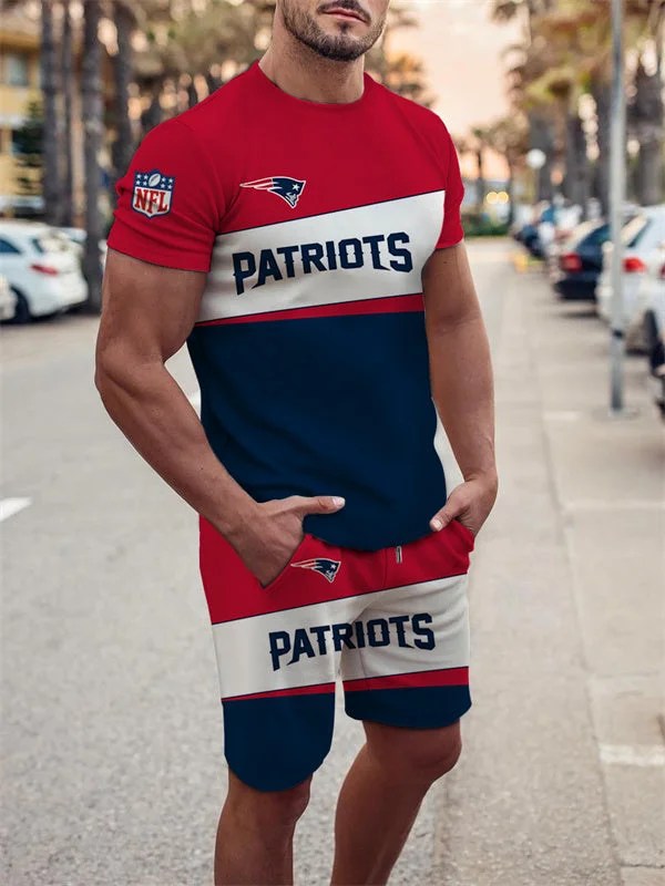 New England Patriots T-shirt and Shorts AZTS583
