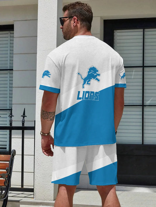 Detroit Lions T-shirt and Shorts AZBTTSAS000073