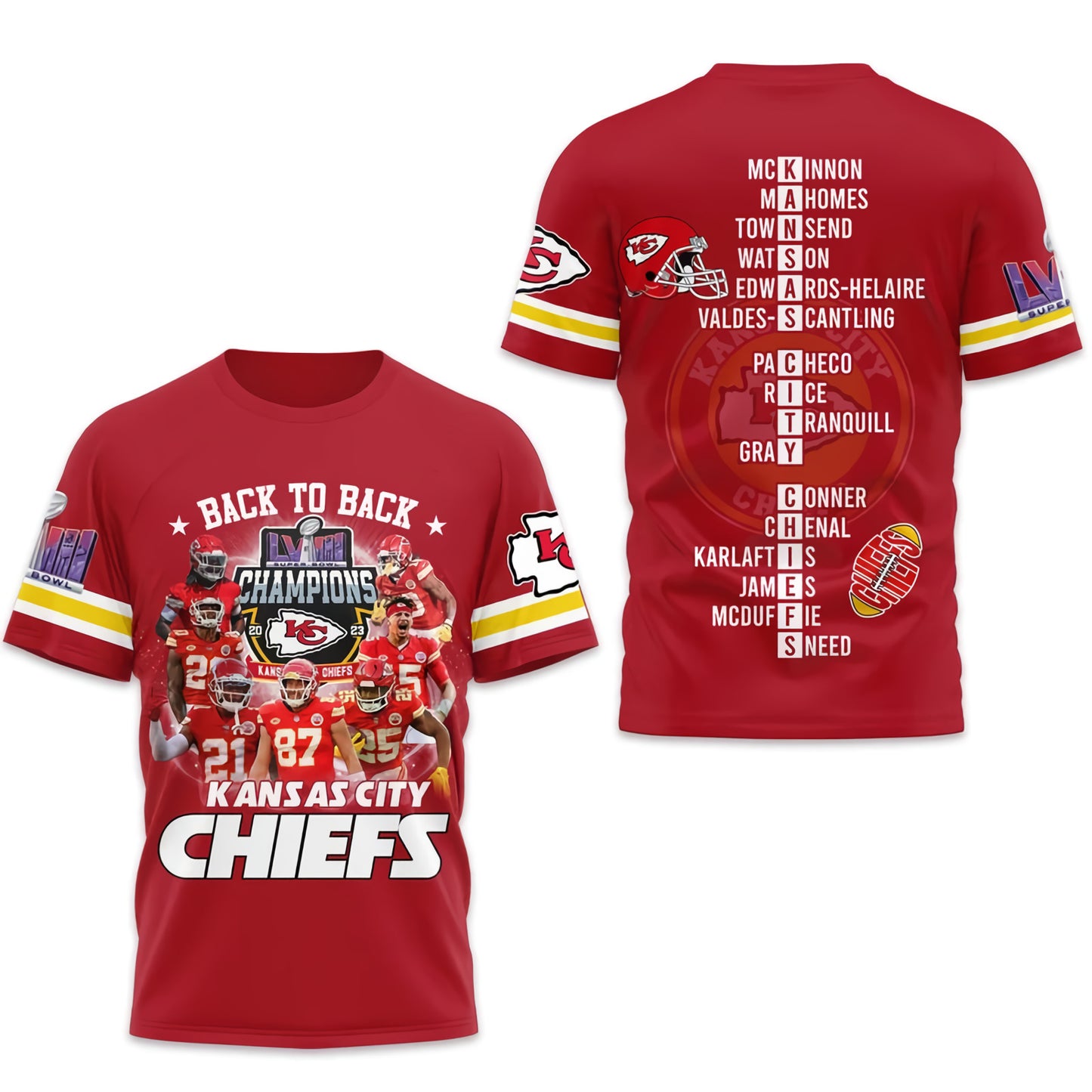 Kansas City Chiefs Super Bowl LVIII T-Shirt