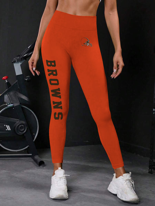 Cleveland Browns High Waist Push Up Printed Leggings (3)