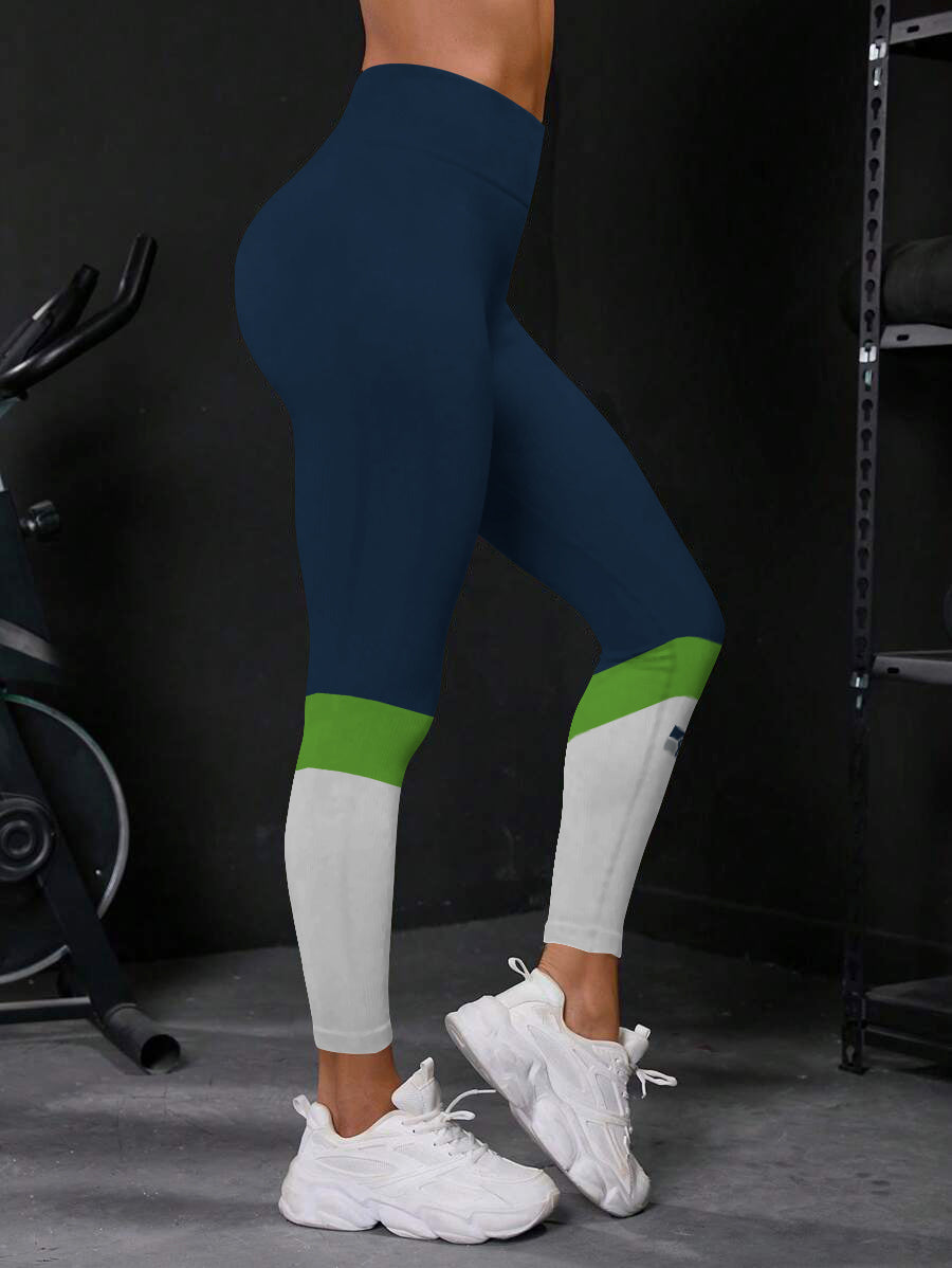 Seattle Seahawks High Waist Push Up Printed Leggings