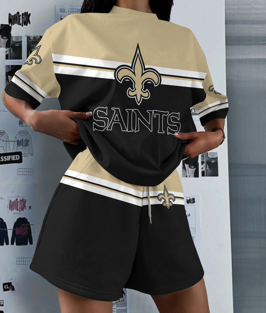 New Orleans Saints Limited Edition Top And Shorts Two-Piece Suits
