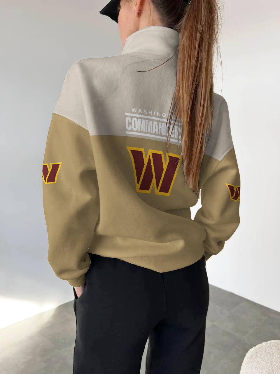 Washington Commanders Casual Colorful Stand Collar Sweatshirt AZBTSCSW000415