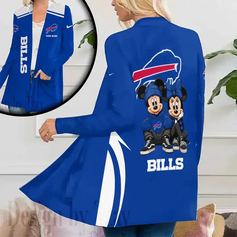 Buffalo Bills Women Patch Pocket Cardigan BT024