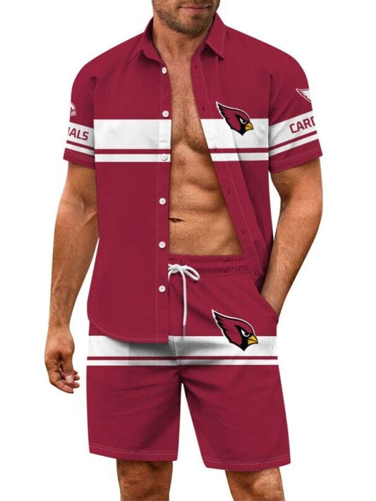 Arizona Cardinals Combo Hawaiian Shirt and Shorts AZBTHWSS000100