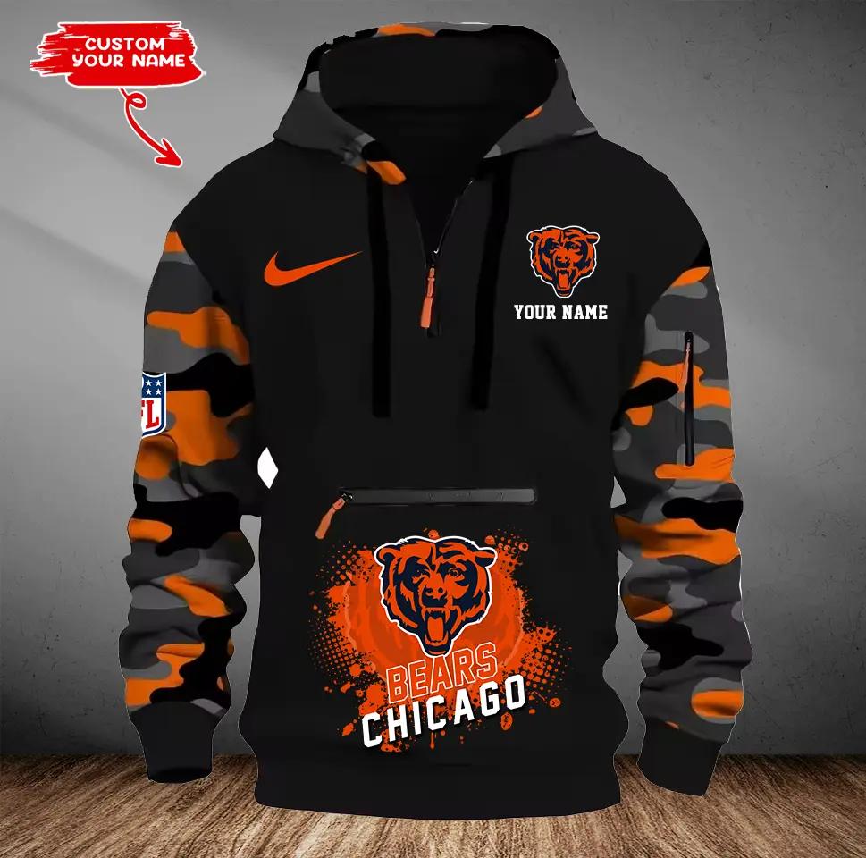 Chicago Bears Camouflage Hooded Sweatshirt HA38