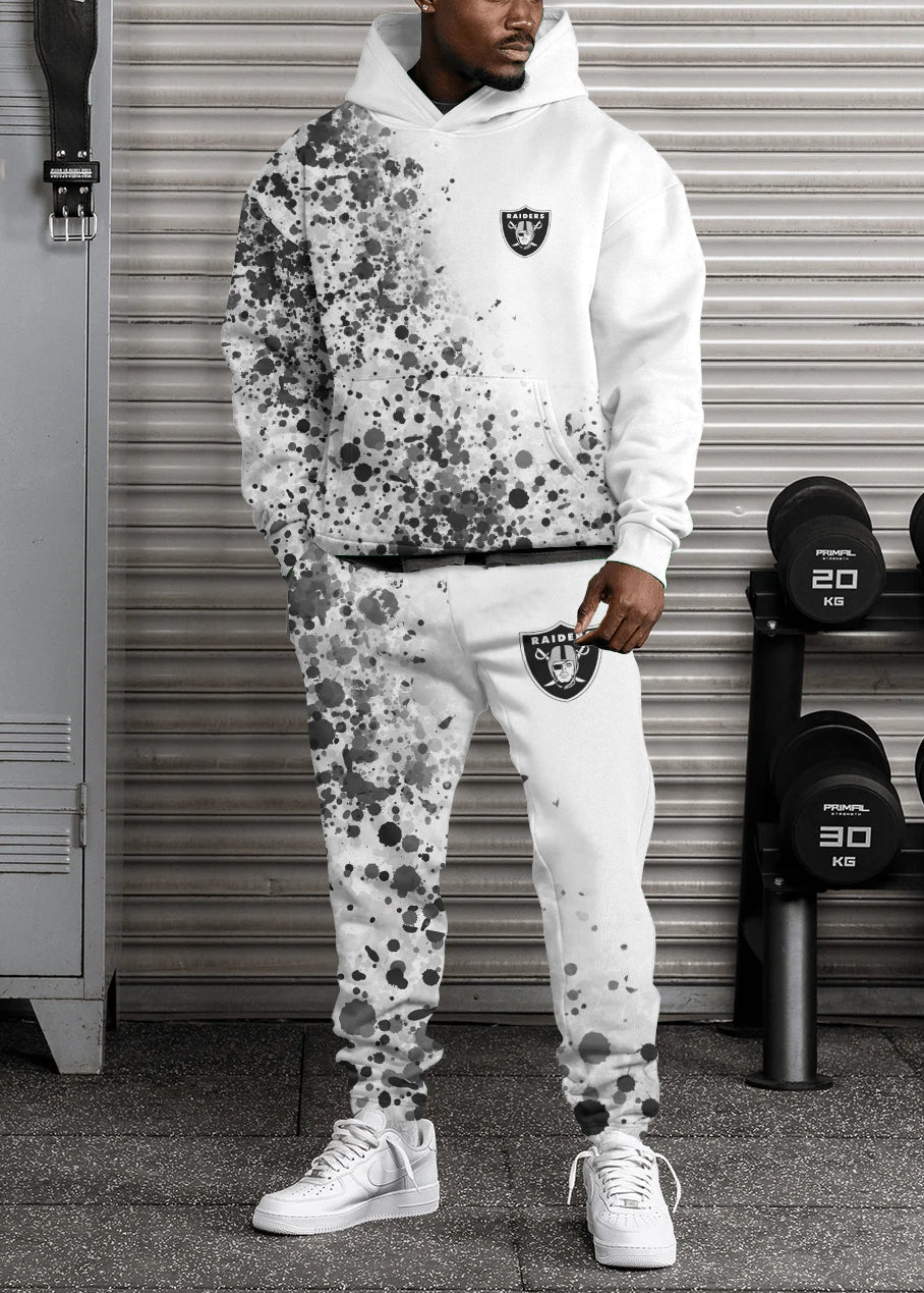 Las Vegas Raiders Combo Pullover Hoodie And Sweatpants AZBTPHSP000479