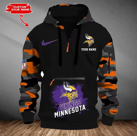 Minnesota Vikings Camouflage Hooded Sweatshirt HA52