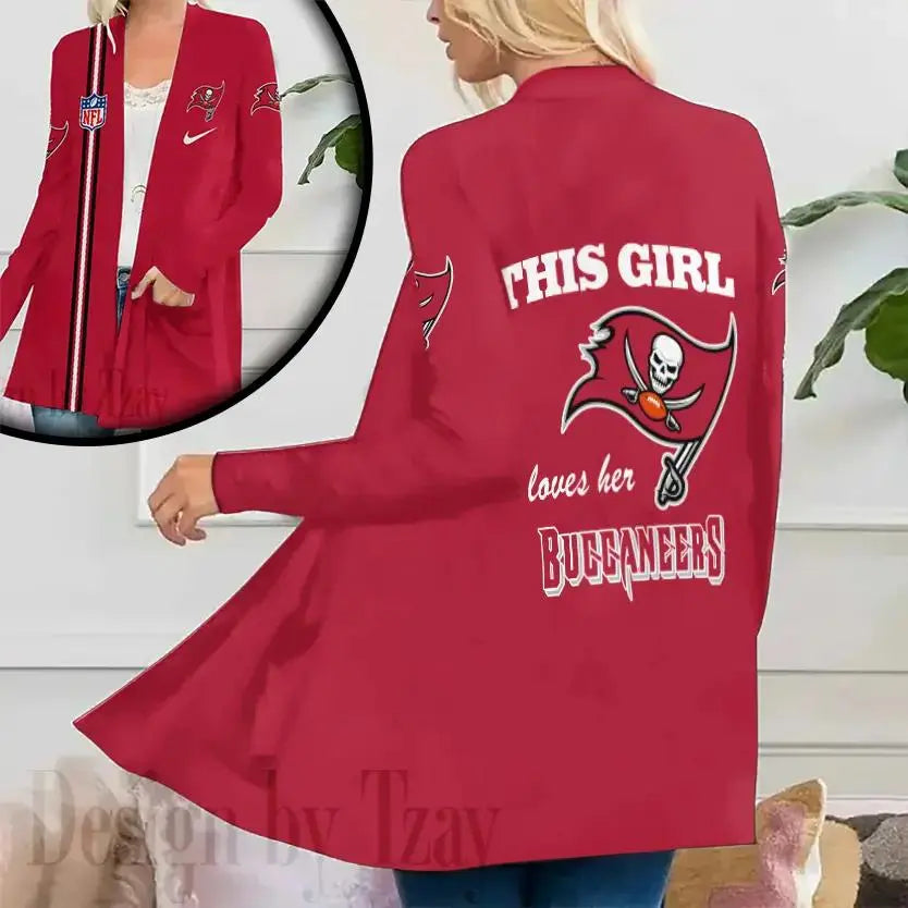 Tampa Bay Buccaneers Women Patch Pocket Cardigan BT185