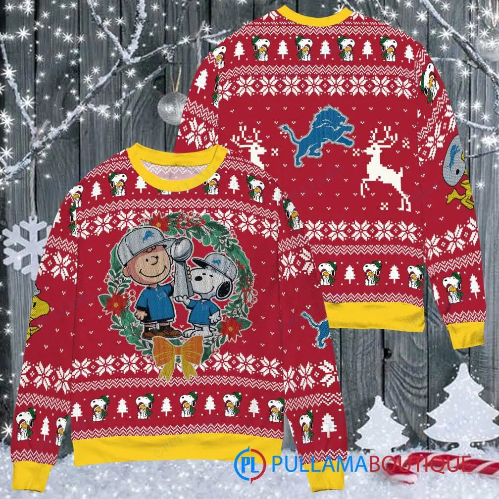 Detroit Lions Premium Ugly Christmas Sweater AZBTUSW000006