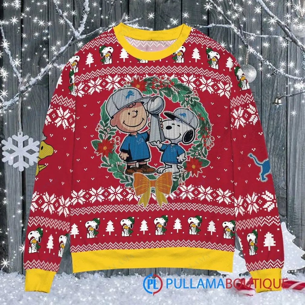 Detroit Lions Premium Ugly Christmas Sweater AZBTUSW000006