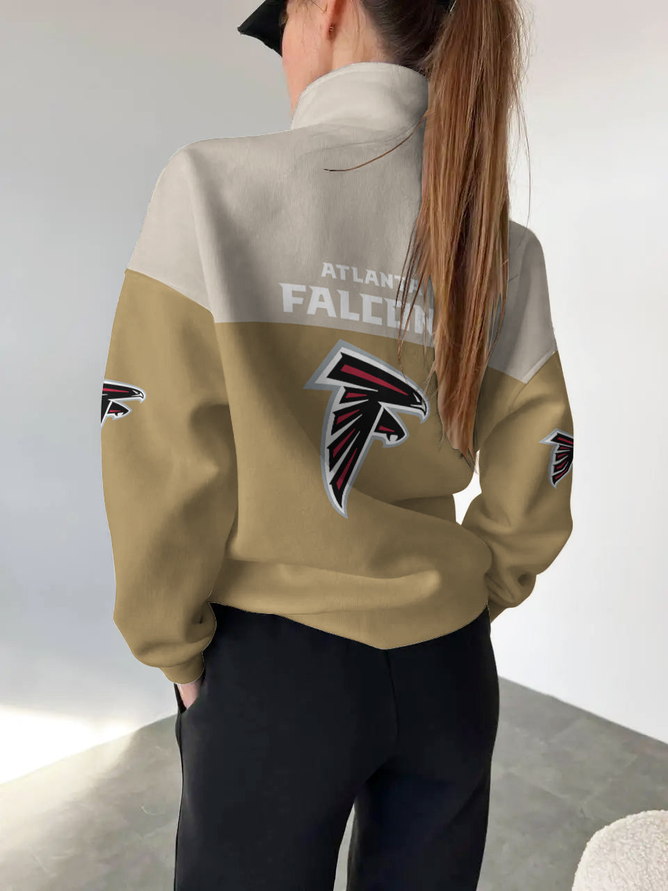 Atlanta Falcons Casual Colorful Stand Collar Sweatshirt AZBTSCSW000280