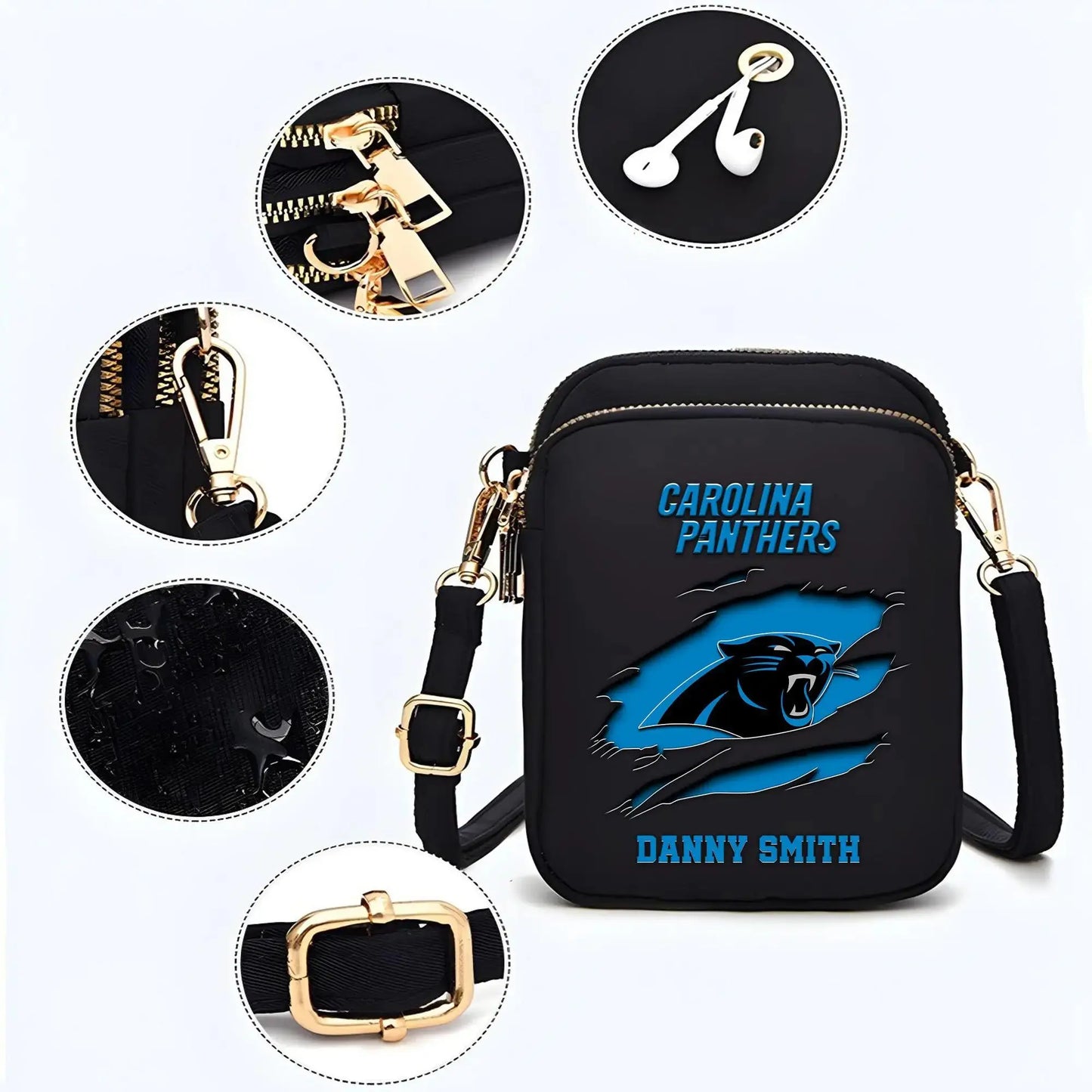 Carolina Panthers Mini Crossbody Bag for Women New Trending 2025 AZBT2DMCB000017