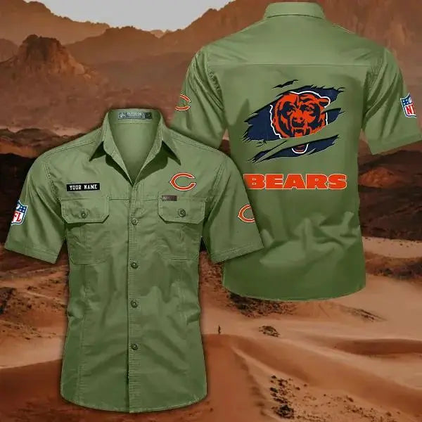 Chicago Bears Men’s Short Sleeve Cargo Shirts New 2025 AZBT2DCGS000006