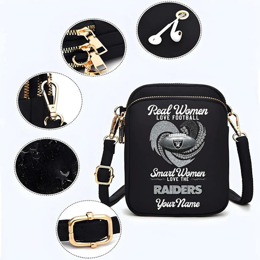 Las Vegas Raiders Mini Crossbody Bag for Women New Trending 2025 AZBT2DMCB000056