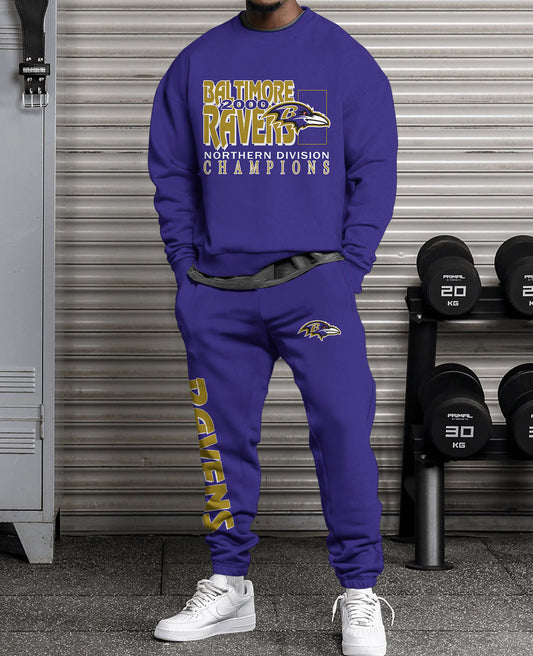 Baltimore Ravens Combo 3D Sweatsuit and Sweatpants Unisex CBSP17