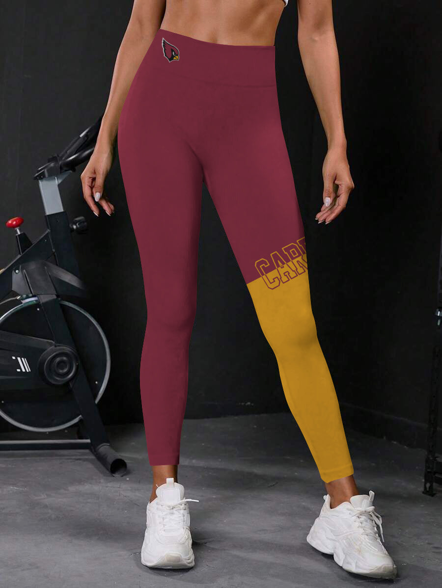 Arizona Cardinals High Waist Push Up Printed Leggings (3)