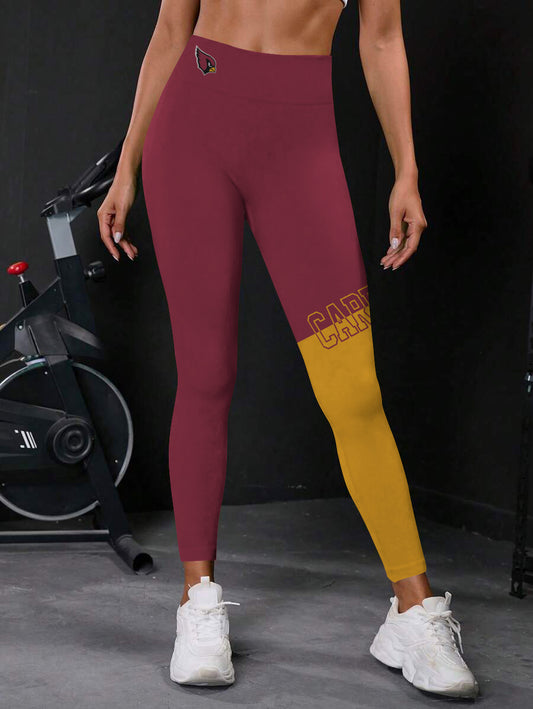Arizona Cardinals High Waist Push Up Printed Leggings (3)