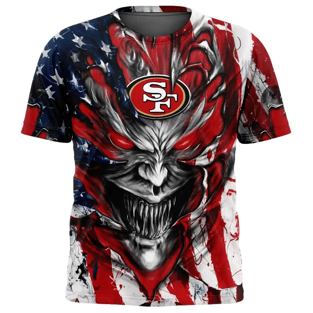 San Francisco 49ers All Over Printed T-shirt Sweatshirt Hoodie AZCHD595