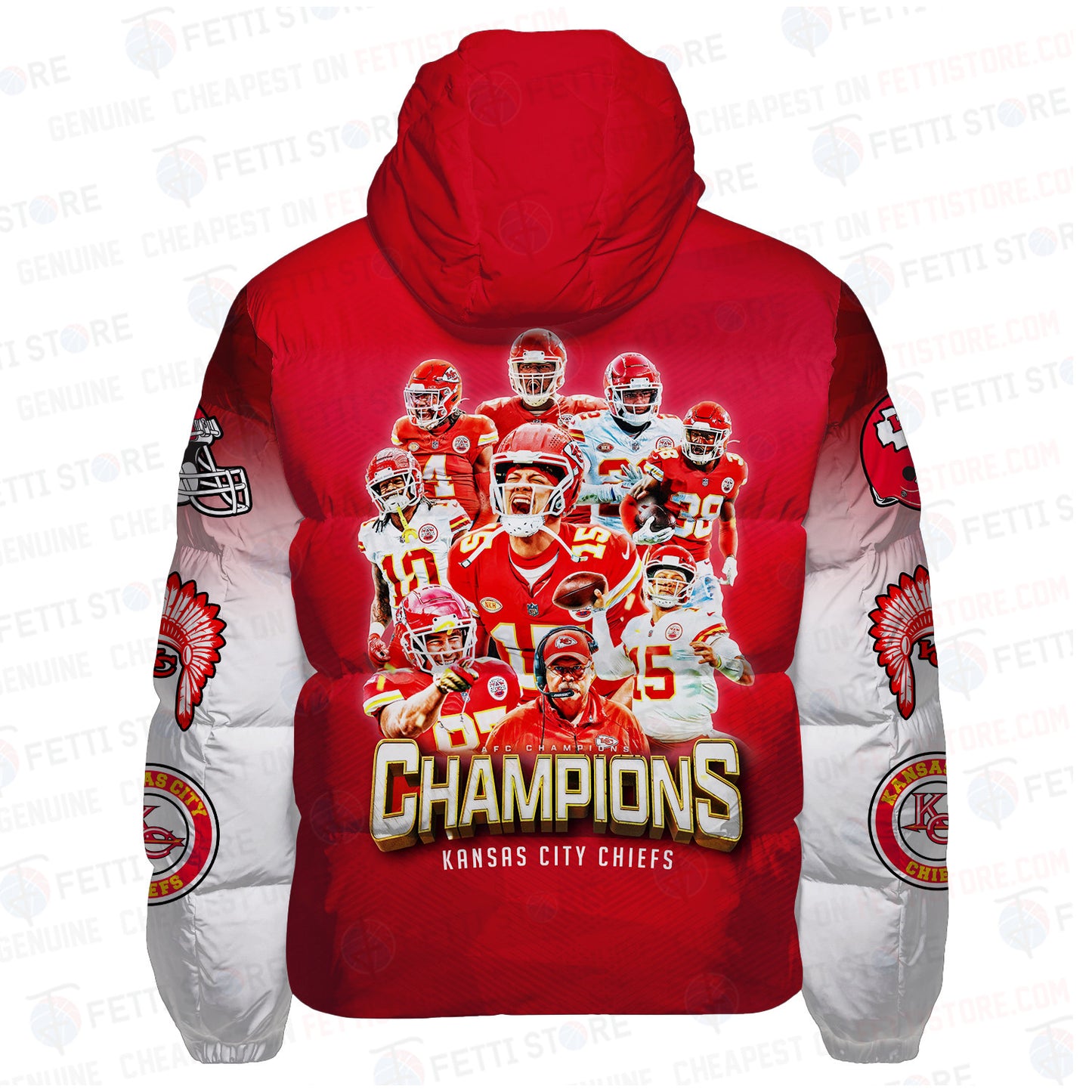 Kansas City Chiefs  CozyCloud Down Jacket AZBTDWJ000052
