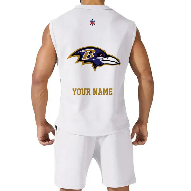 Baltimore Ravens Combo Men Jersey Tank Top and Shorts AZICOTATTMS00008