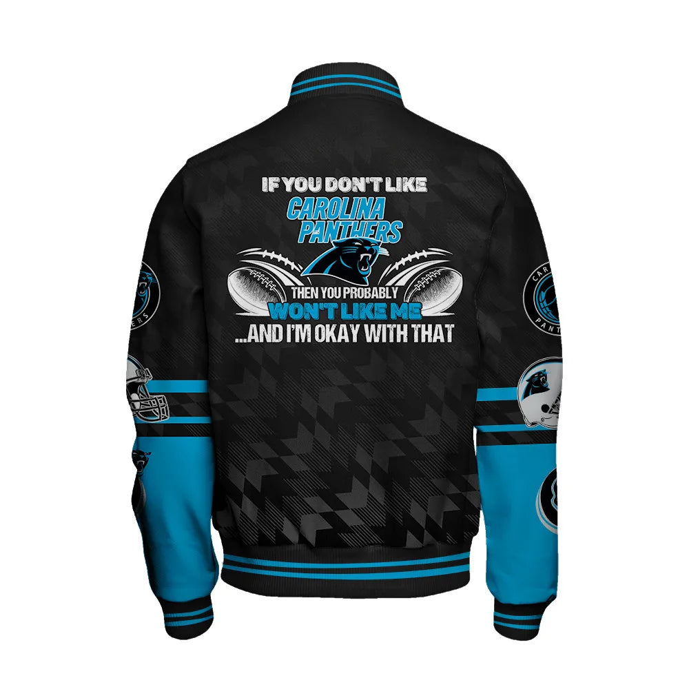 Carolina Panthers National Football Conference Unisex Varsity Jacket AZDDVJK000004