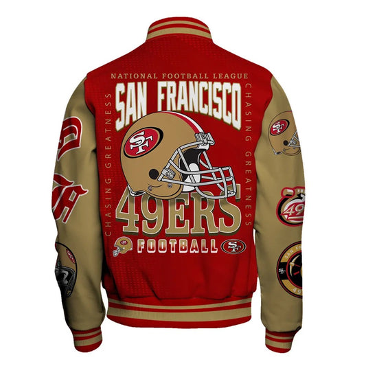 San Francisco 49ers National Football Conference Unisex Varsity Jacket AZDDVJK000026