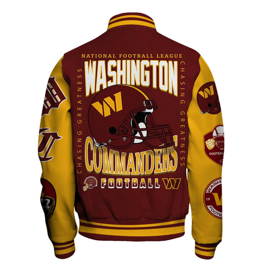 Washington Commanders National Football Conference Unisex Varsity Jacket AZDDVJK000034