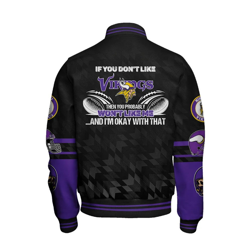 Minnesota Vikings National Football Conference Unisex Varsity Jacket AZDDVJK000015