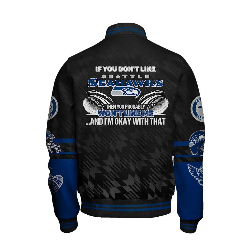 Seattle Seahawks National Football Conference Unisex Varsity Jacket AZDDVJK000028