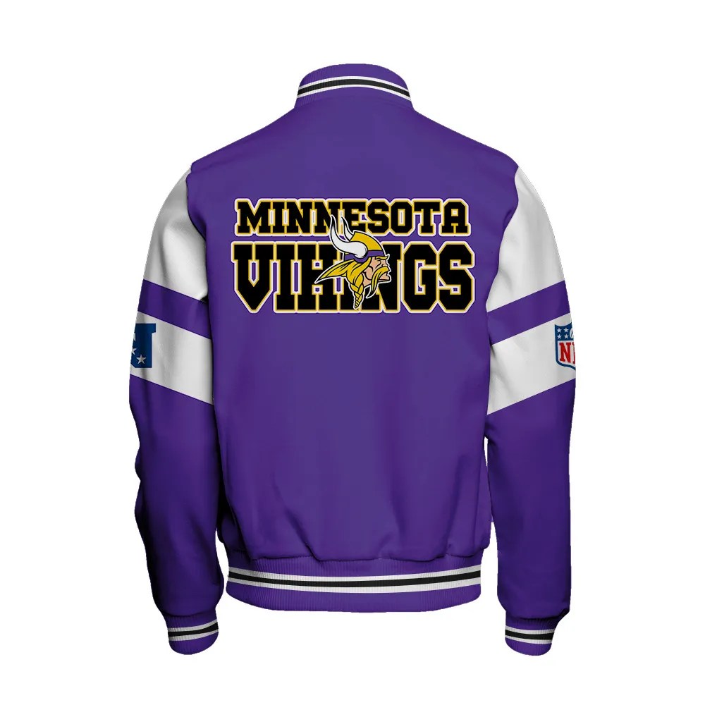 Minnesota Vikings National Football Conference Unisex Varsity Jacket AZDDVJK000014