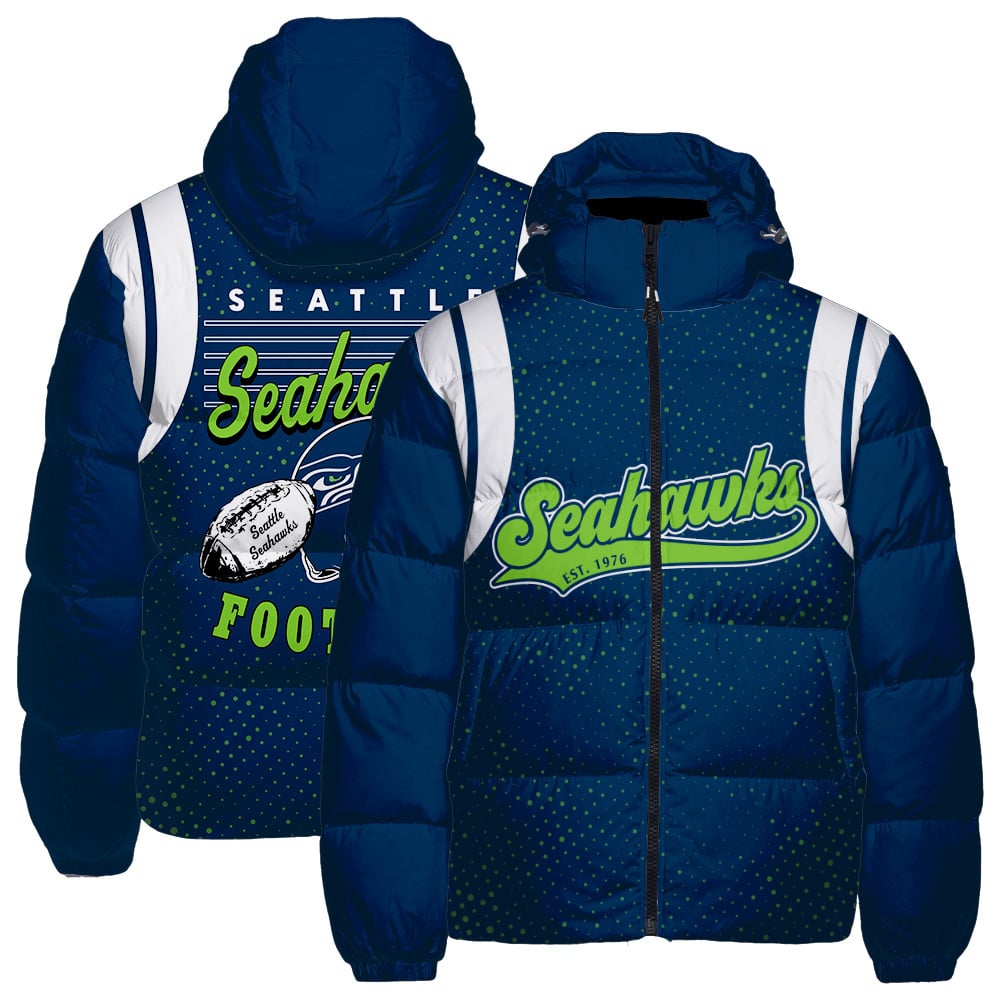 Seattle Seahawks CozyCloud Down Jacket AZBTDWJ000278