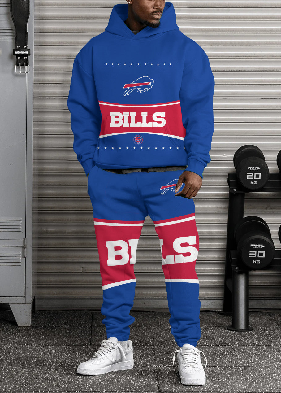 Buffalo Bills Combo Pullover Hoodie And Sweatpants AZBTPHSP000217