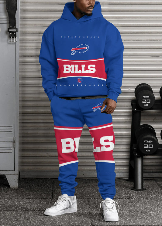 Buffalo Bills Combo Pullover Hoodie And Sweatpants AZBTPHSP000217