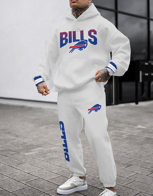 Buffalo Bills Combo Pullover Hoodie And Sweatpants AZBTPHSP000348