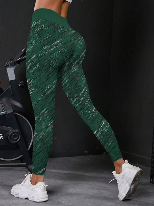 New York Jets High Waist Push Up Printed Leggings (1)