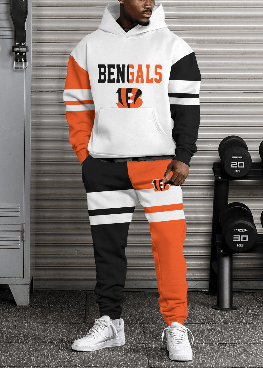 Cincinnati Bengals Combo Pullover Hoodie And Sweatpants AZBTPHSP000093